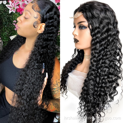 HD Transparent Human Hair Full Lace Wigs Wholesale Cuticle Aligned Brazilian Virgin Remy Human Hair 13x4 Lace Front Wigs